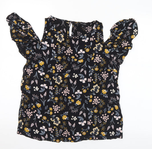 Womens UK Size 12 New Look Multicoloured Basic Blouse