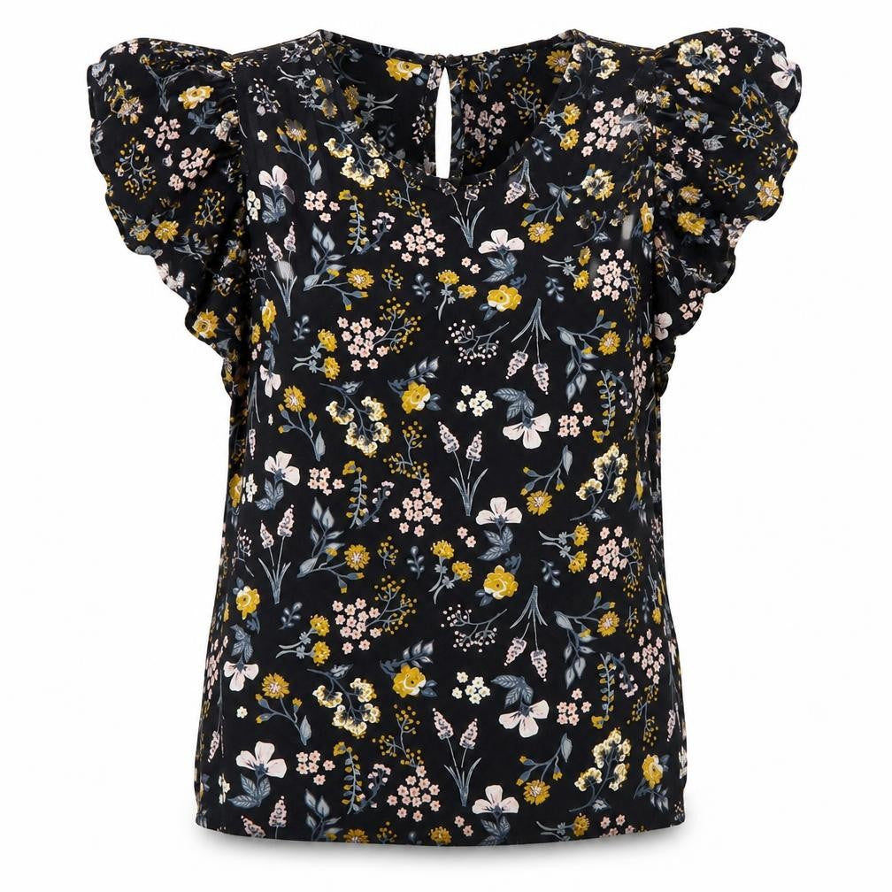 Womens UK Size 12 New Look Multicoloured Basic Blouse