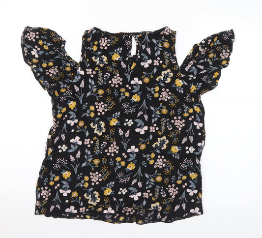 Womens UK Size 12 New Look Multicoloured Basic Blouse