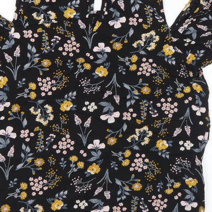 Womens UK Size 12 New Look Multicoloured Basic Blouse