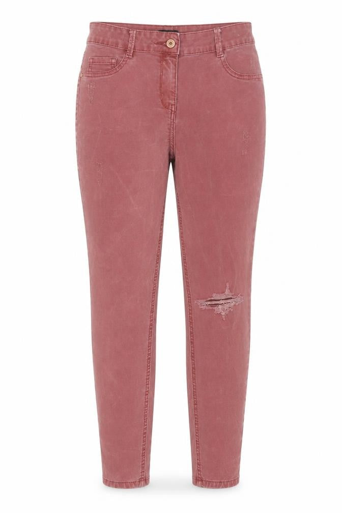 Womens UK Size 10 Denim Regular Fit Skinny Red Jeans