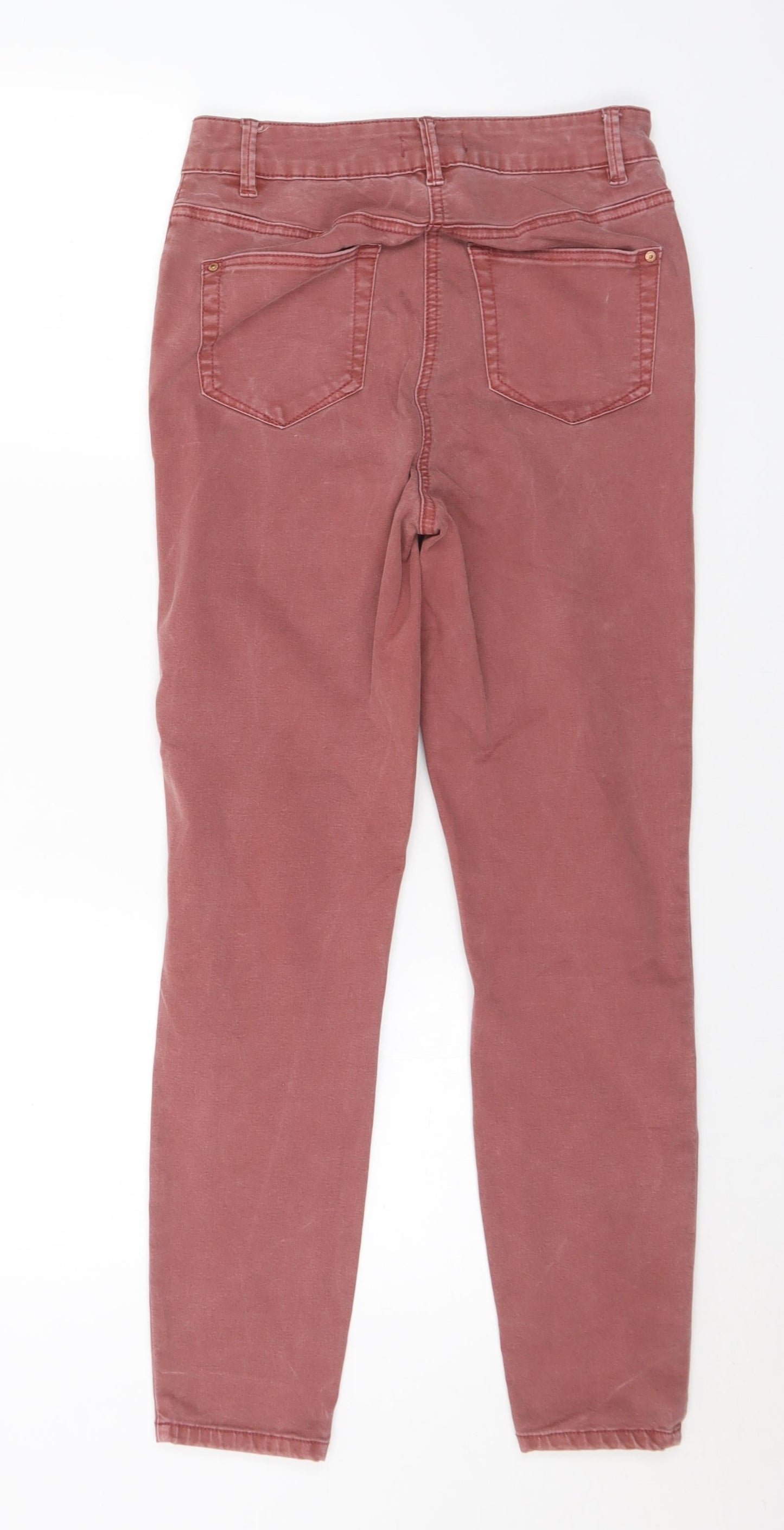 Womens UK Size 10 Denim Regular Fit Skinny Red Jeans