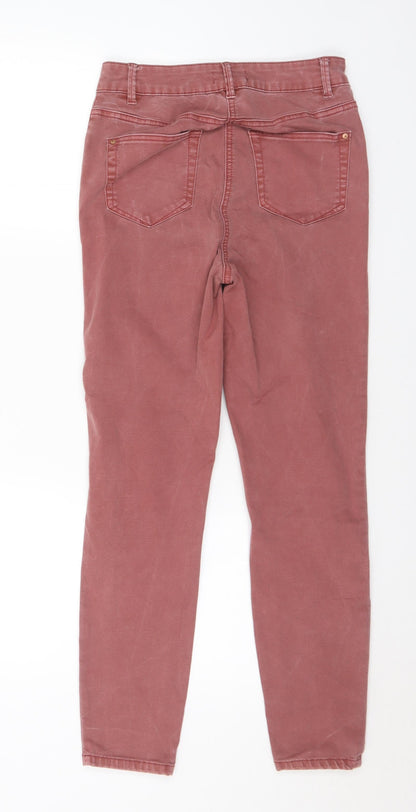 Womens UK Size 10 Denim Regular Fit Skinny Red Jeans
