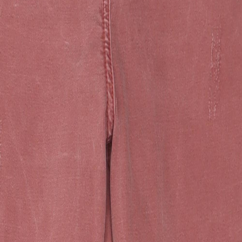 Womens UK Size 10 Denim Regular Fit Skinny Red Jeans