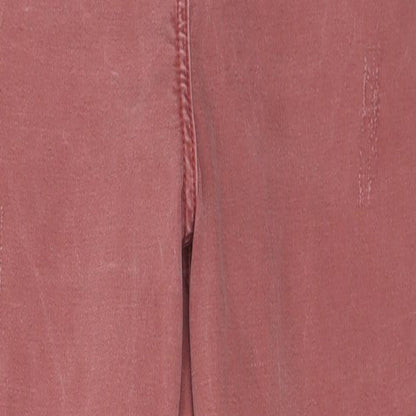 Womens UK Size 10 Denim Regular Fit Skinny Red Jeans