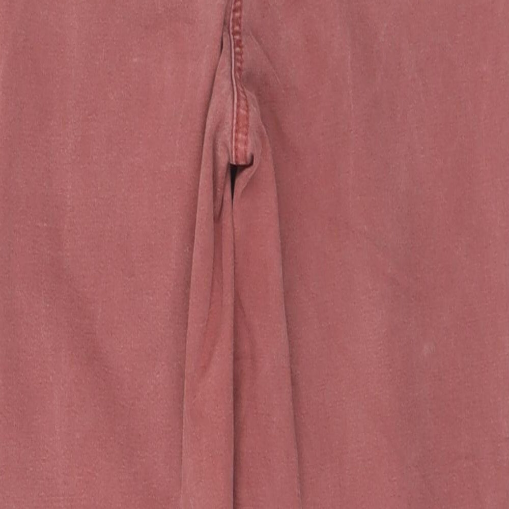 Womens UK Size 10 Denim Regular Fit Skinny Red Jeans