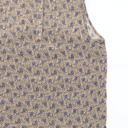 Womens UK Size 10 Topshop Multicoloured Basic Blouse