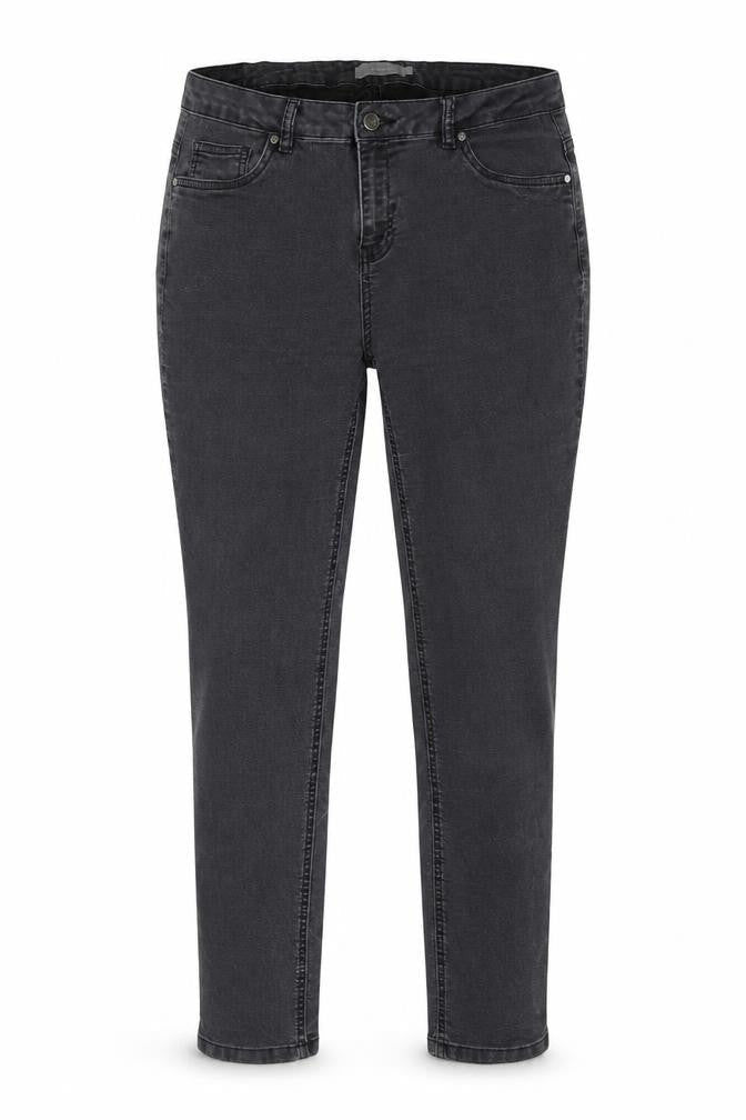 Womens UK Size 12 Fransa Regular Fit Straight Black Jeans