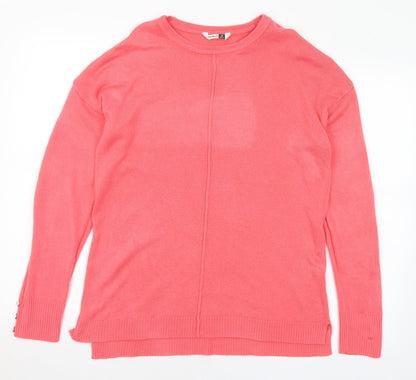 Womens UK Size 14 Pep&Co Pink Pullover Jumper