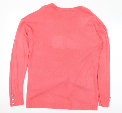 Womens UK Size 14 Pep&Co Pink Pullover Jumper