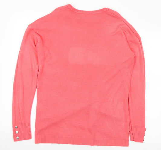 Womens UK Size 14 Pep&Co Pink Pullover Jumper