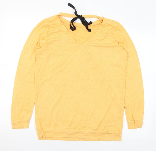 Womens UK Size 10 River Island Orange Pullover Jumper