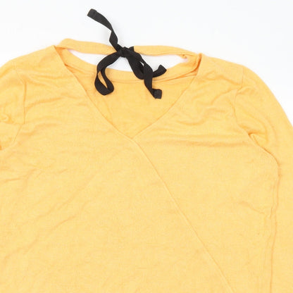 Womens UK Size 10 River Island Orange Pullover Jumper