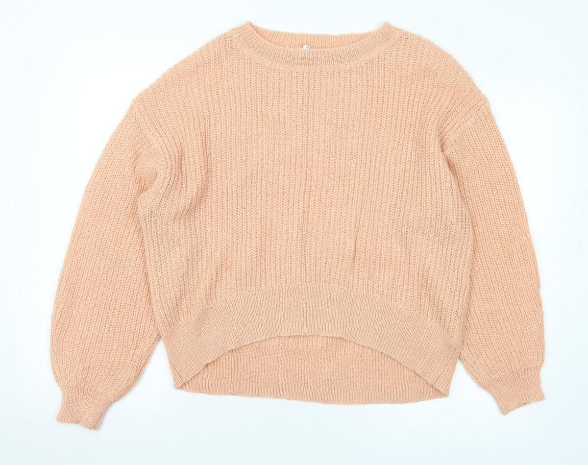 Womens UK Size S H&M Orange Pullover Jumper