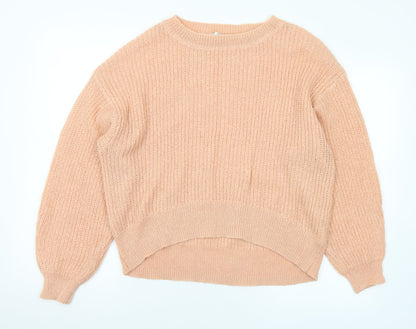 Womens UK Size S H&M Orange Pullover Jumper