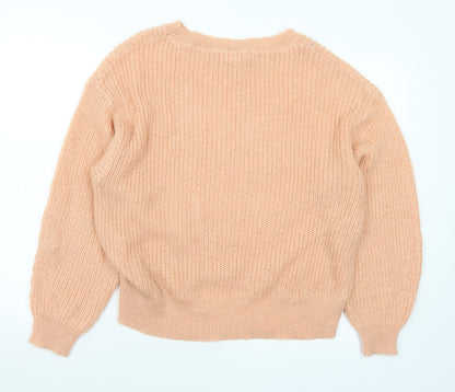 Womens UK Size S H&M Orange Pullover Jumper