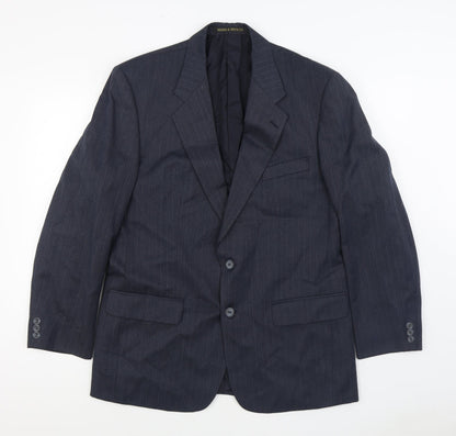 Mens UK Size 40 Marks and Spencer Regular Blue Suit Jacket