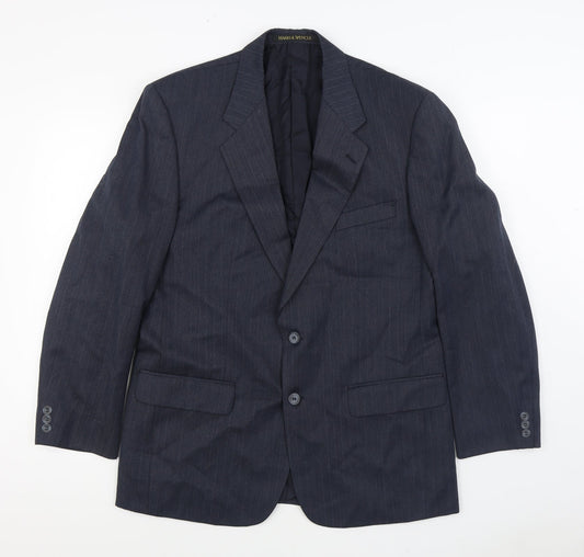 Mens UK Size 40 Marks and Spencer Regular Blue Suit Jacket