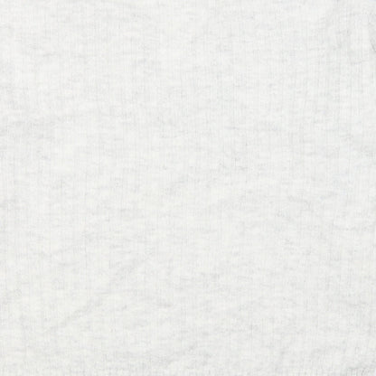 TU Womens White V-Neck Acrylic Pullover Jumper Size 10