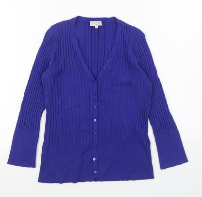 Womens UK Size S CC Blue Cardigan Jumper