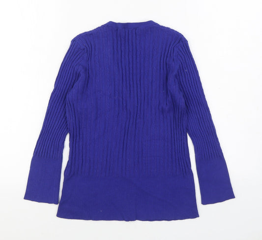 Womens UK Size S CC Blue Cardigan Jumper