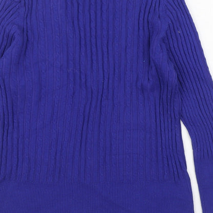 Womens UK Size S CC Blue Cardigan Jumper