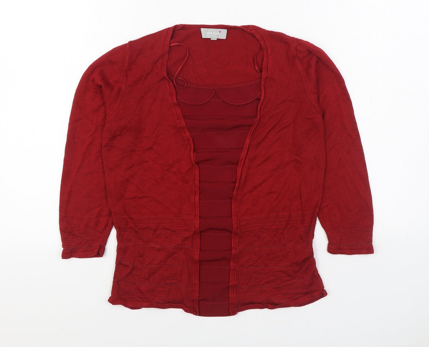 Womens UK Size 8 Per Una Red Pullover Jumper
