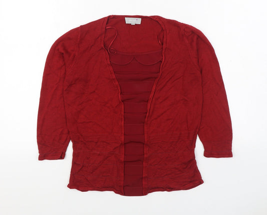 Womens UK Size 8 Per Una Red Pullover Jumper