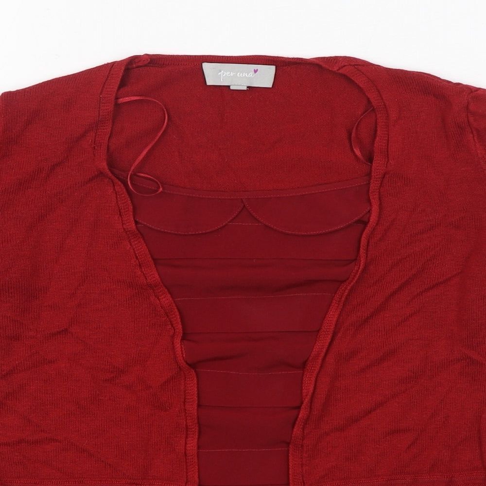 Womens UK Size 8 Per Una Red Pullover Jumper