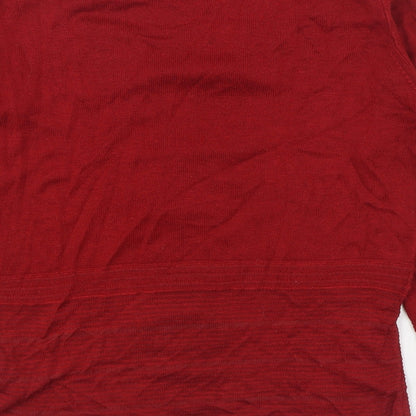 Womens UK Size 8 Per Una Red Pullover Jumper
