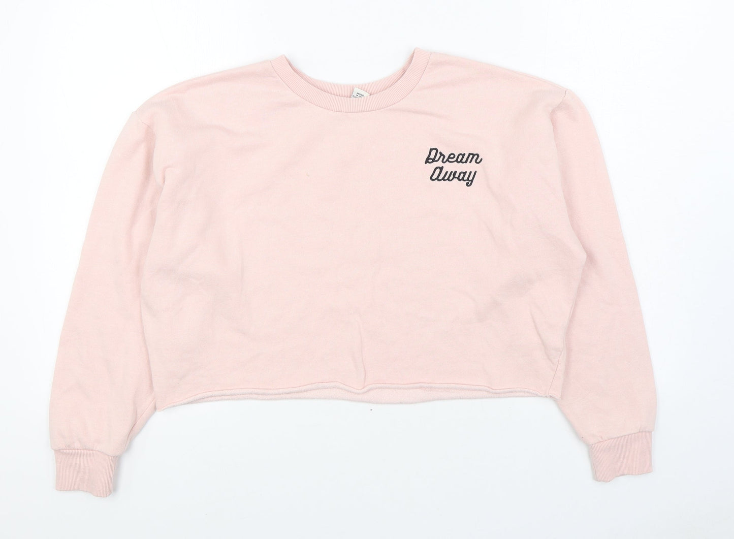 Womens UK Size M FOREVER 21 Pink Pullover Sweatshirt