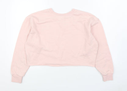 Womens UK Size M FOREVER 21 Pink Pullover Sweatshirt