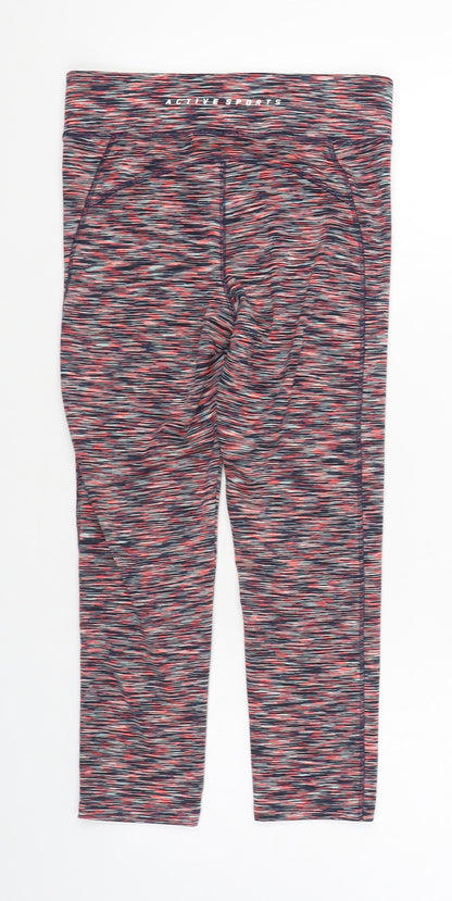 F&F Womens Pink Polyester Jogger Leggings Size 8 L23 in