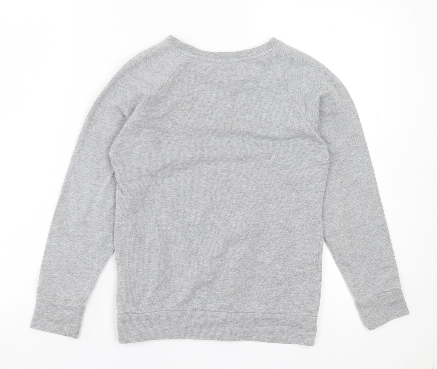name it Boys Grey Cotton Basic Casual Size 9-10 Years Crew Neck Pullover - No.1 Bestfriend