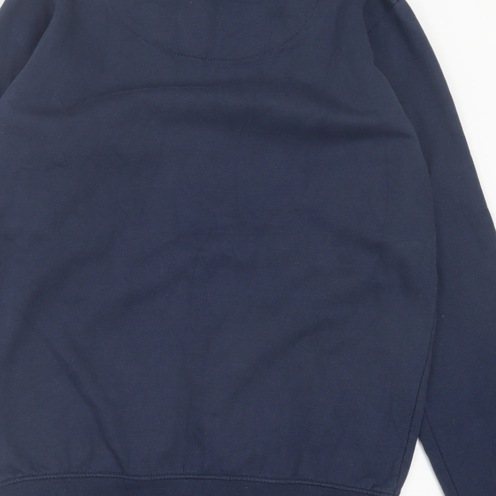Preworn Womens Blue Cotton Pullover Sweatshirt Size 8 Pullover