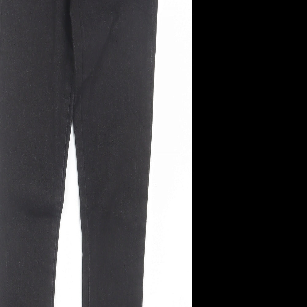 American Jeans Womens Black Cotton Skinny Jeans Size 24 in L31 in Regular Button