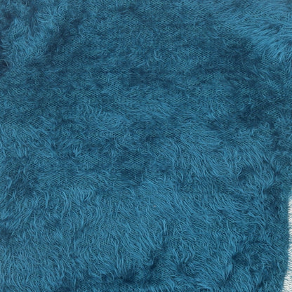 Miyoko Womens Blue Crew Neck Polyester Pullover Jumper Size S