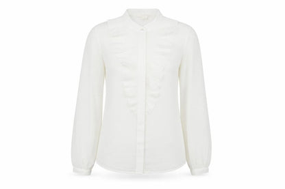 Womens UK Size 8 H&M White Basic Button-Up