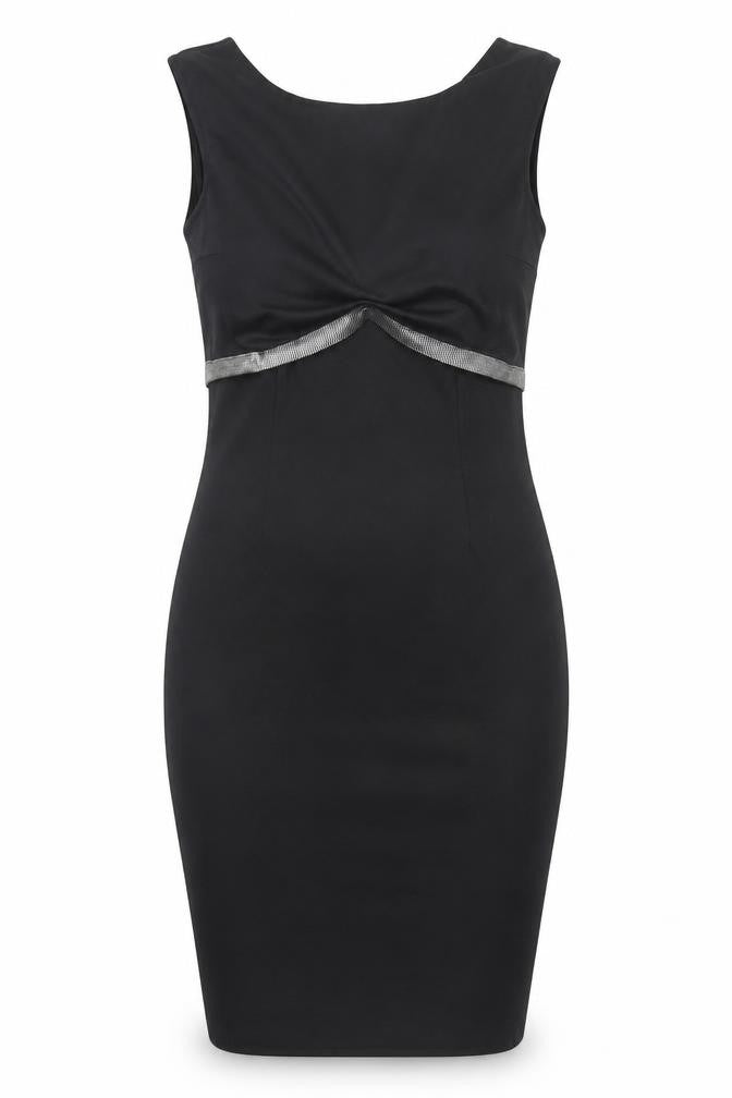 Papaya Womens Black Polyester Bodycon Size 10 Boat Neck Pullover