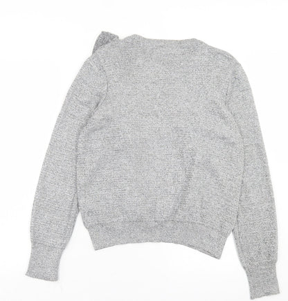 Womens UK Size 14 Topshop Grey Pullover Jumper