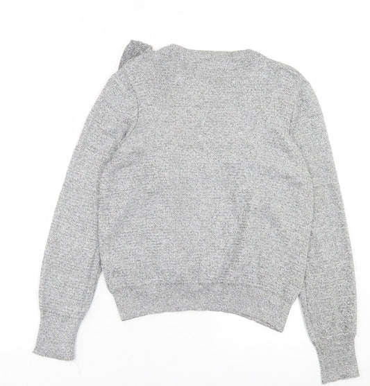 Womens UK Size 14 Topshop Grey Pullover Jumper