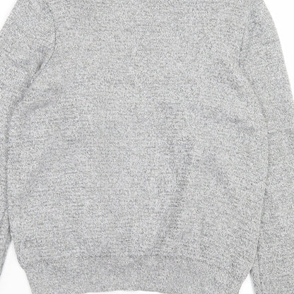 Womens UK Size 14 Topshop Grey Pullover Jumper