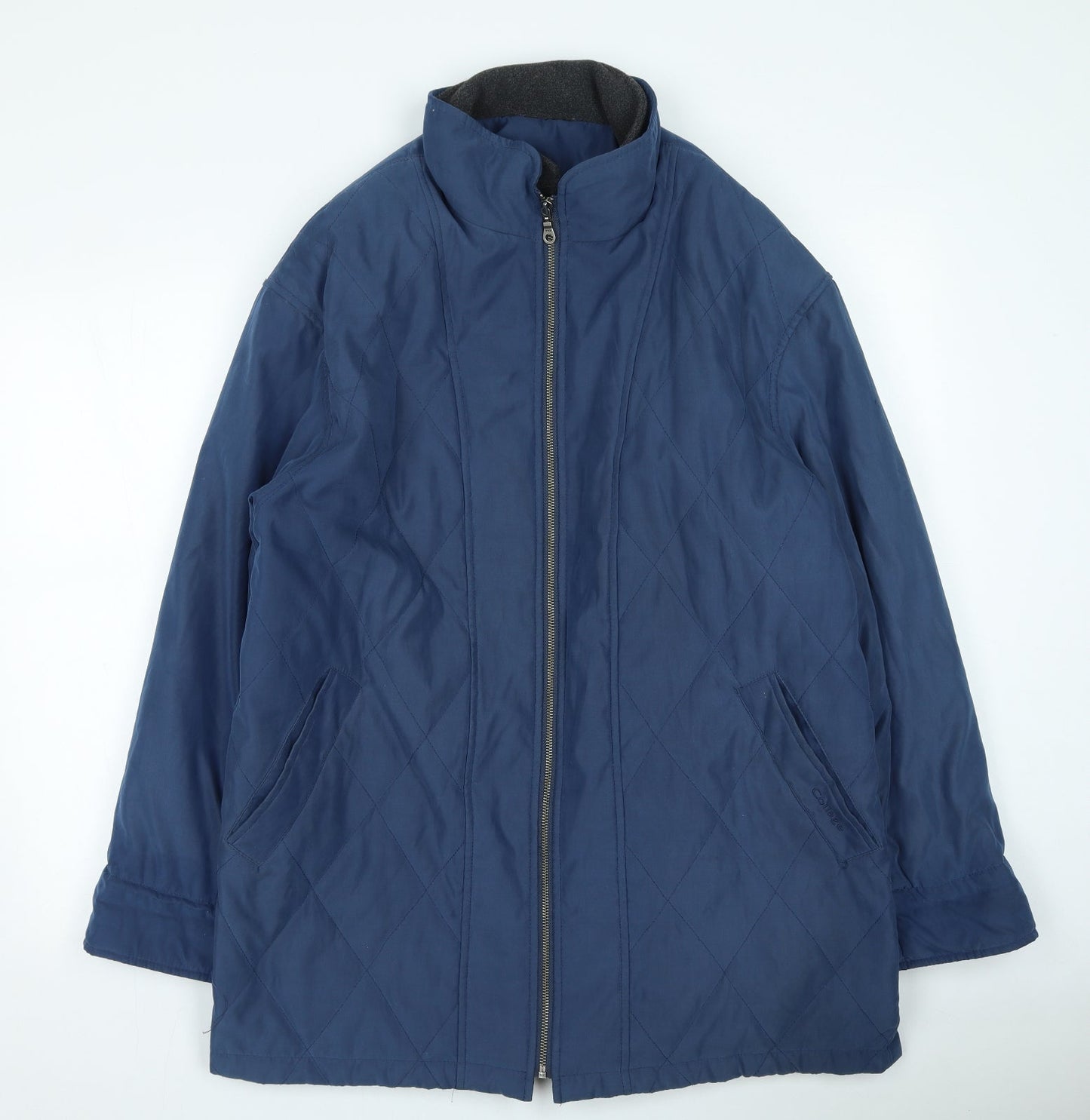 collage clothing Womens Blue Rain Coat Coat Size 40
