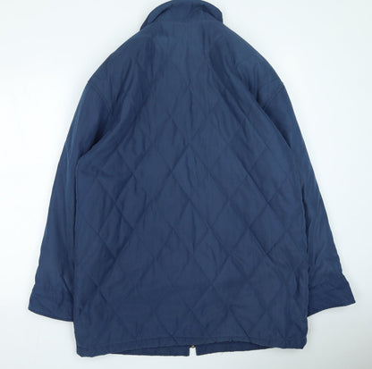 collage clothing Womens Blue Rain Coat Coat Size 40