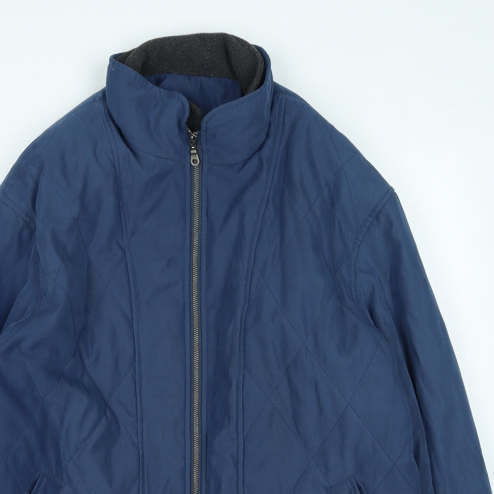 collage clothing Womens Blue Rain Coat Coat Size 40