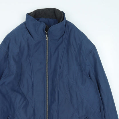 collage clothing Womens Blue Rain Coat Coat Size 40