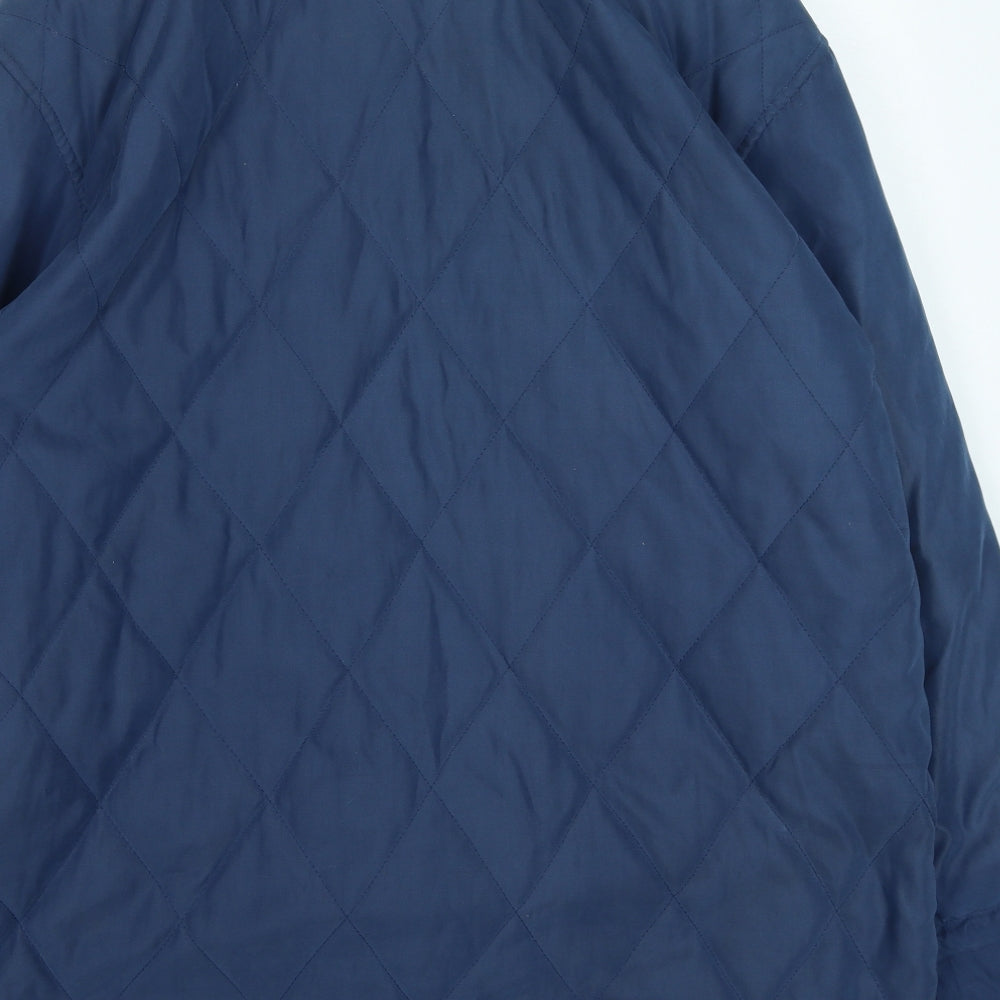 collage clothing Womens Blue Rain Coat Coat Size 40