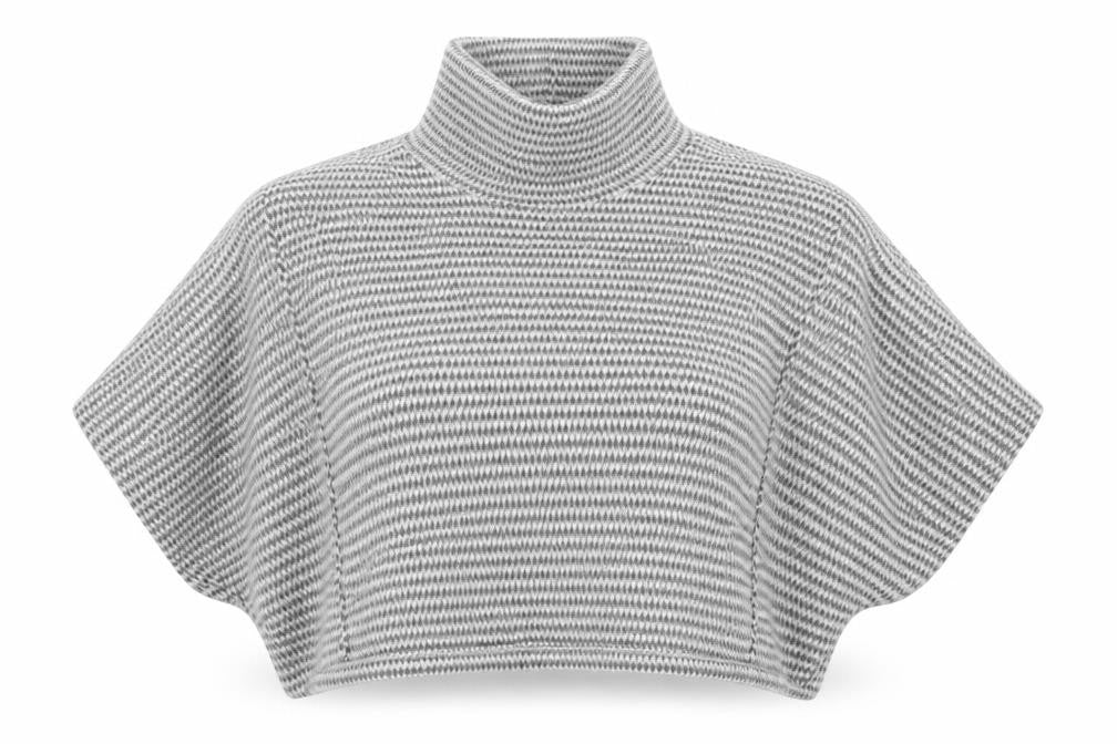 Womens UK Size One Size Preworn Grey Shrug Jumper