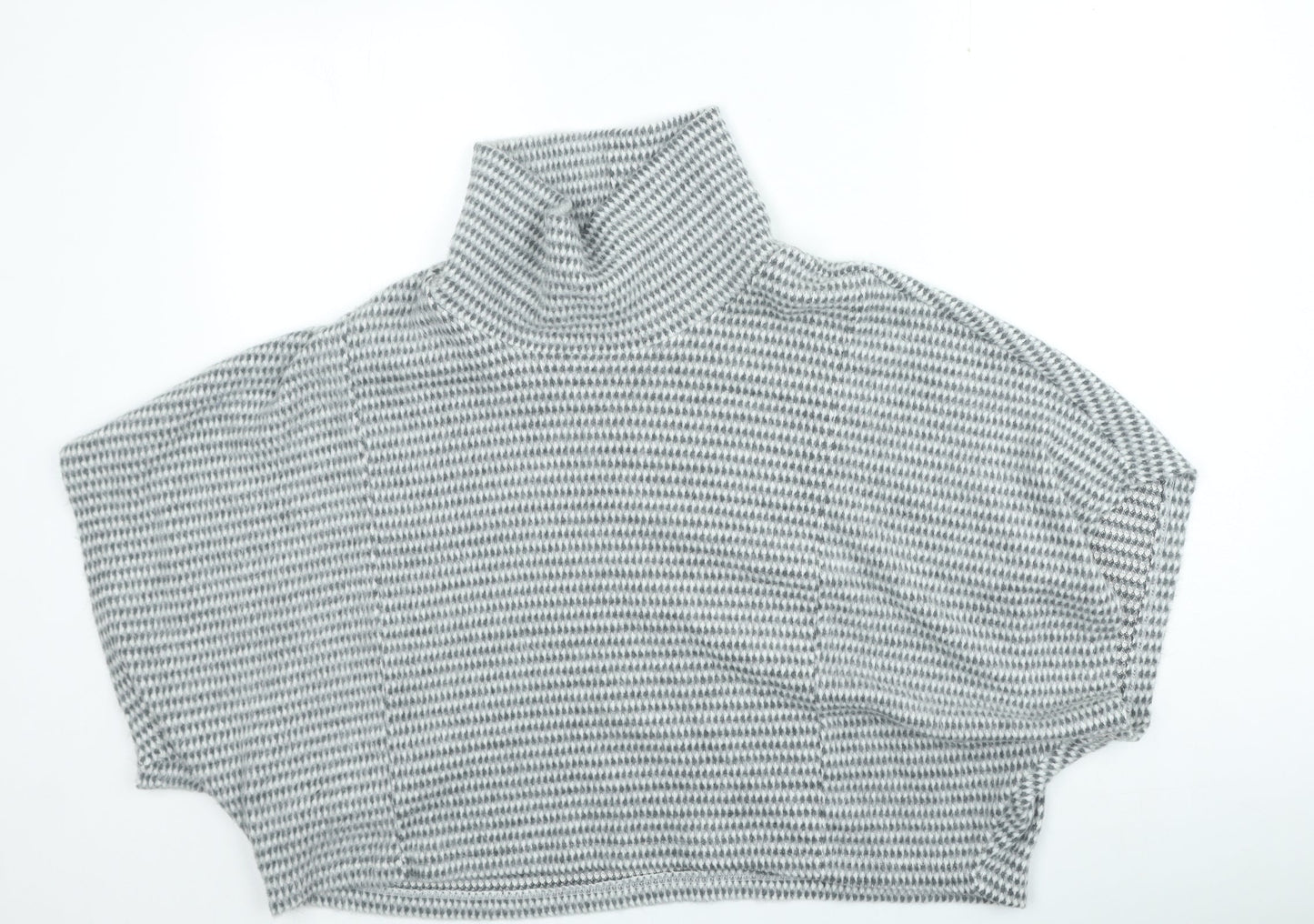 Womens UK Size One Size Preworn Grey Shrug Jumper