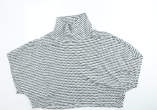 Womens UK Size One Size Preworn Grey Shrug Jumper